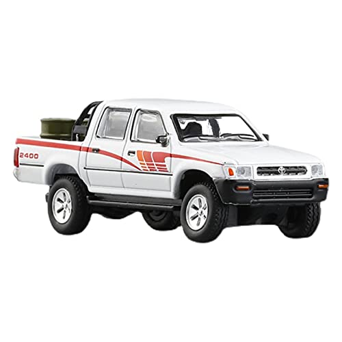 1:64 Für Hilux Pickup Legierung Automodell Metalldruckguss Miniatur Simulation Sammlung Geschenk Weiß Druckgussmodelle Motorfahrzeuge(B) von DUEVEL