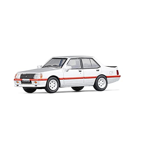 1:64 Für Mitsubishi Lancer EX2000 Turbo Sportwagen 1984 Legierungsmodell Erwachsene Sammlerstücke Souvenir Druckgussmodelle Motorfahrzeuge(Silber) von DUEVEL