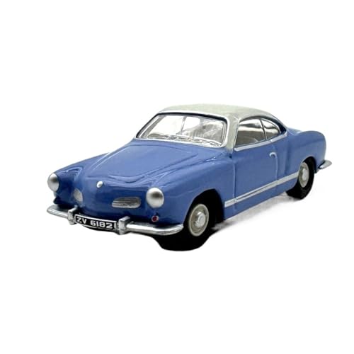 1:76 Für Volkswagen Kamengia Schwarzer Oldtimer-Modellbausatz, Legierung, Spielzeugauto-Sammlung, Ornament Druckgussmodelle Motorfahrzeuge(Blau) von DUEVEL