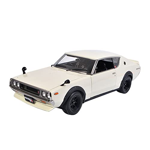 1 18 Fit für Nissan GTR Skyline 2000 Static Die Casting Alloy Simulation Model Car Ornament Hobby Collection Druckgussmodelle Motorfahrzeuge(A) von DUEVEL