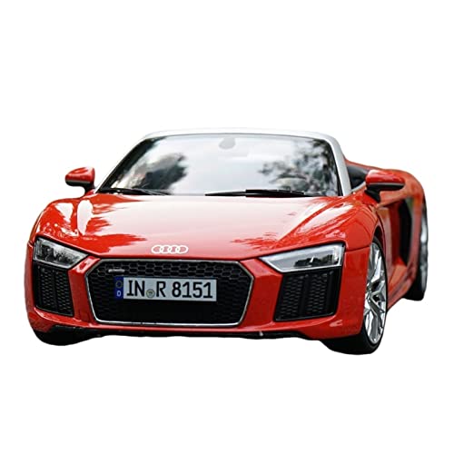 DUEVEL 1 18 Passend Für Audi R8 V10 Plus Spyder Cabrio Legierung Modellauto Sammlung Souvenir Display Spielzeugfahrzeug Druckgussmodelle Motorfahrzeuge(A) von DUEVEL