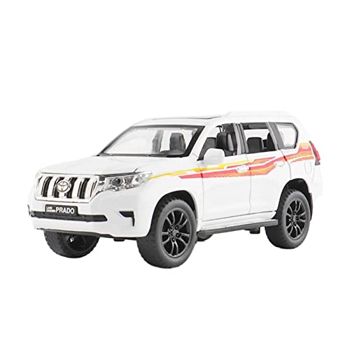 DUEVEL 1 32 Für Toyota Land Cruiser Prado Legierung Druckguss Metall Nachahmung Automodell Spielzeug Mit Zurückziehen Druckgussmodelle Motorfahrzeuge(A) von DUEVEL