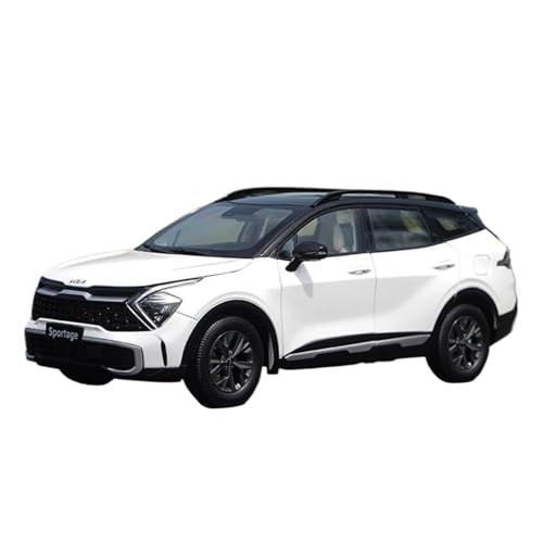 DUEVEL 1:18 Für KIA Sportage SUV Metall Fahrzeug Spielzeug Sammeln Ornament Legierung Simulation Auto Modell Sammlung Druckgussmodelle Motorfahrzeuge(White) von DUEVEL