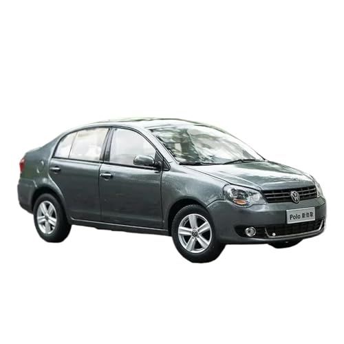 DUEVEL 1:18 Für VW Polo Simulation Auto Modell Metall Druckguss Legierung Fahrzeug Ornamente Spielzeug Sammlung Sammeln Druckgussmodelle Motorfahrzeuge(Gray) von DUEVEL