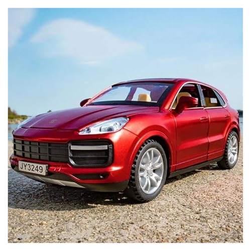 DUEVEL Modellauto 1 32 Für Porsche Cayenne Turbo Legierung Automodell Druckgussmodell Spielzeugauto Sammlerstück Druckgussmodelle Motorfahrzeuge(Rot) von DUEVEL