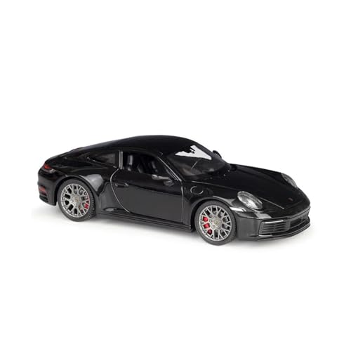 Diecast Modell 1 24 Für Porsche 911 Carrera 4S Legierung Metall Modell Auto Sport Auto Sammlung Dekoration Druckgussmodelle Motorfahrzeuge(Schwarz) von DUEVEL