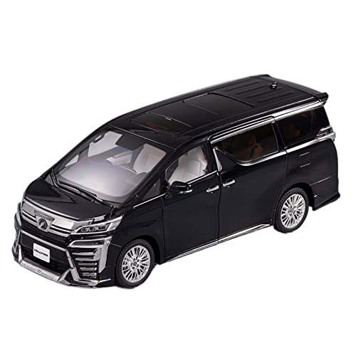 Für 1 18 Vellfire MPV Nutzfahrzeug Kinderwagen Auto Modellauto Modellsammlung Druckgussmodelle Motorfahrzeuge(Schwarz) von DUEVEL