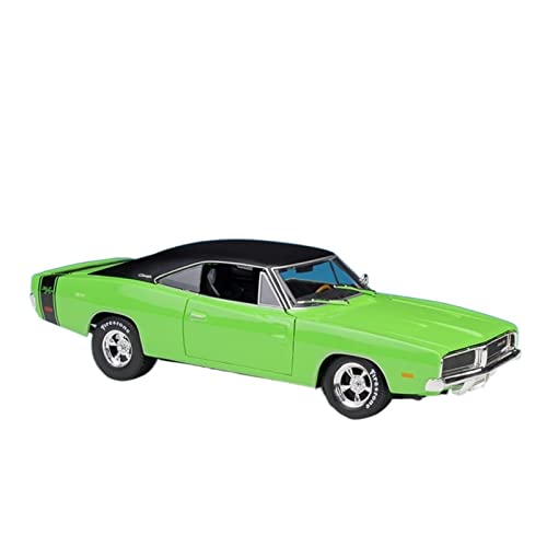 Für 1 18 Vintage 1969 Dodge Charger R/T Alloy Die-Cast Muscle Car Model Collectible Ornament Gift Druckgussmodelle Motorfahrzeuge von DUEVEL