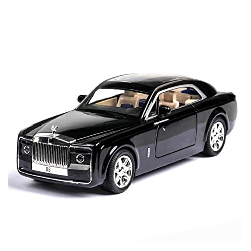 Für 1 24 Rolls Royce Sweptail Spielzeugauto Modell Metallauto Rückziehauto Geeignet Für Kinderspielzeug Druckgussmodelle Motorfahrzeuge(Schwarz) von DUEVEL