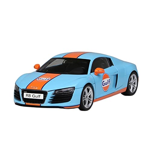 Für Audi R8 GT Gulf Audi R8 GT Sonderlackierung Originalgetreues Modell 1 18 Druckgussmodelle Motorfahrzeuge von DUEVEL