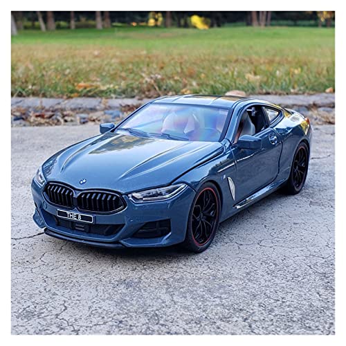 Für BMW M8 Coupé Alu-Automodell Sound Und Licht Pull Back Door Spielzeugauto Modell 1 24 Druckgussmodelle Motorfahrzeuge(Taglia unica) von DUEVEL