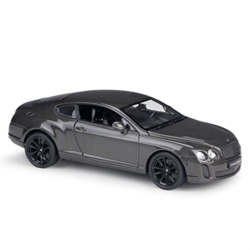 Für Bentley Continental Supercar 1 24 Lernspielzeug Für Kinder Automodell Sammlerstücke Für Erwachsene Druckgussmodelle Motorfahrzeuge(Grau) von DUEVEL