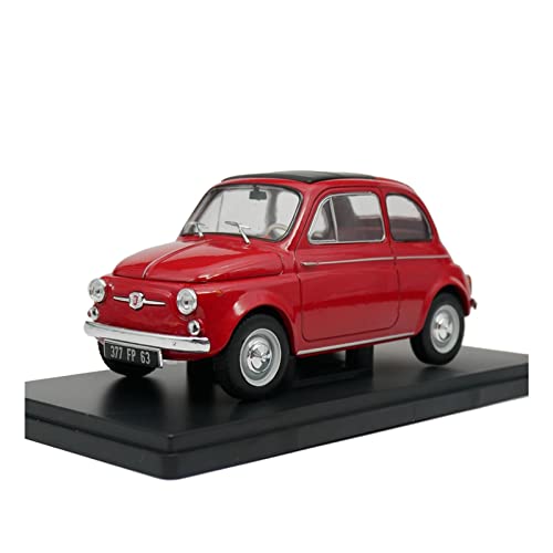 Für FIAT 500 1960 FIAT Oldtimer Alu Auto Modell Metall Spielzeugauto 1 24 Druckgussmodelle Motorfahrzeuge von DUEVEL