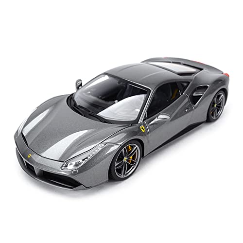 DUEVEL Für Ferrari 488 GTB Sportwagen Statische Simulationssammlung Modellauto Ornamente 1 18 Druckgussmodelle Motorfahrzeuge(Taglia unica) von DUEVEL