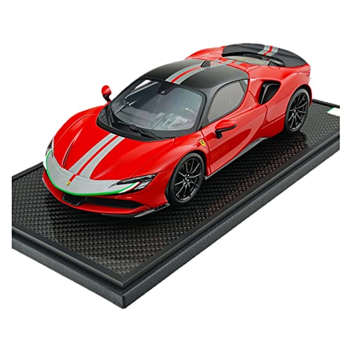 Für Ferrari SF90 1 18 Supercar Harz Automodell Limited Edition Sammlerstück Ornament Druckgussmodelle Motorfahrzeuge von DUEVEL