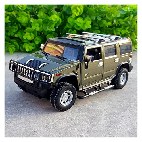 Für Hummer H2 Legierung Automodell Geländewagen Metall Automodell Spielzeug 1 24 Druckgussmodelle Motorfahrzeuge(Taglia unica) von DUEVEL