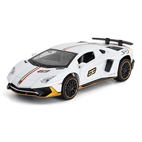 Für LP780-4 SVJ Scherentür Superalloy Acousto-Optic Pull Back Supercar Spielzeugauto 1/32 Druckgussmodelle Motorfahrzeuge(5) von DUEVEL