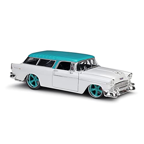 Für Maßstab 1 18 Vintage 1955 Chevrolet Nomad Alloy Die-Cast Can Open Doors Simulation Car Model Collectible Gift Druckgussmodelle Motorfahrzeuge von DUEVEL