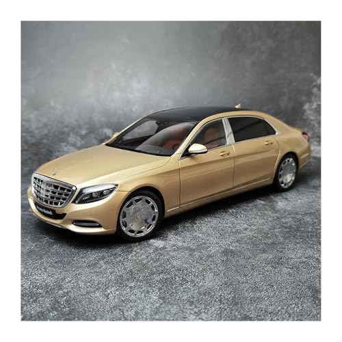 Für Mercedes-Benz Maybach S KLASSE S600 Metallmodellauto Maßstab Automodell 1 18 Druckgussmodelle Motorfahrzeuge(Golden 76294) von DUEVEL