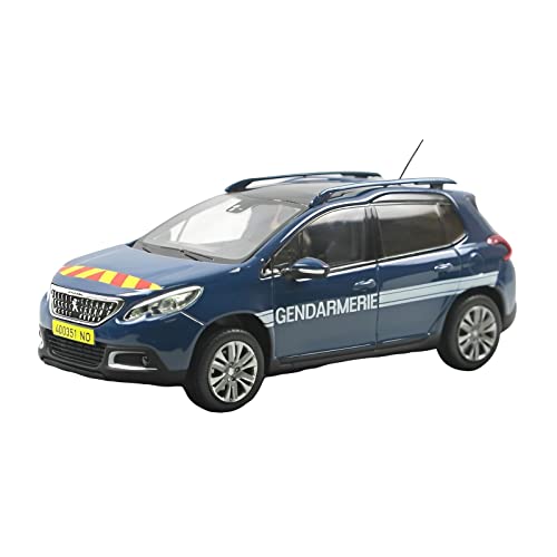 Für Peugeot 2008 1 43 Legierung Patrol Polizeiauto Modell Dekoration Display Jungen Spielzeug Geschenk Druckgussmodelle Motorfahrzeuge von DUEVEL