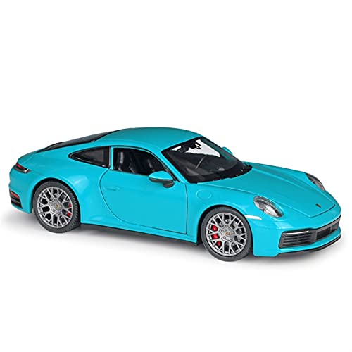 Für Porsche 911 Carrera 4S 1 24 Simulation Spielzeugautomodell Sammlerstücke Können Als Geschenk Verwendet Werden Druckgussmodelle Motorfahrzeuge(Blau) von DUEVEL