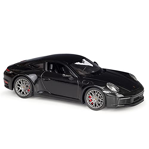 Für Porsche 911 Carrera 4S 1 24 Simulation Spielzeugautomodell Sammlerstücke Können Als Geschenk Verwendet Werden Druckgussmodelle Motorfahrzeuge(Schwarz) von DUEVEL