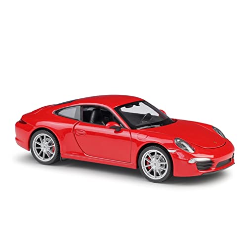 Für Porsche 911 Carrera S 1 24 Simulation Spielzeugautomodell Sammlerstücke Können Als Geschenk Verwendet Werden Druckgussmodelle Motorfahrzeuge(Rot) von DUEVEL