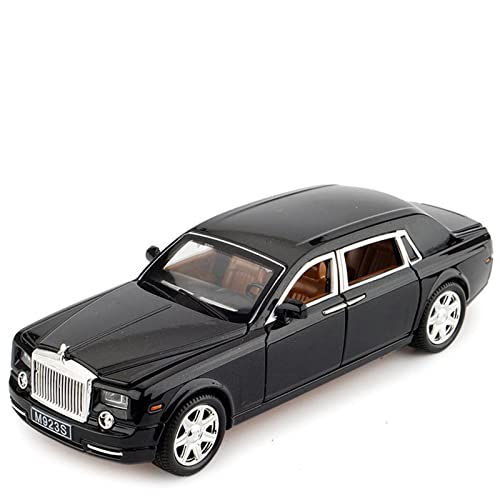 Für Rolls-Royce Phantom Druckguss-Simulation Sound Und Light Pull Back Toy Car 1 24 Druckgussmodelle Motorfahrzeuge(Taglia unica) von DUEVEL