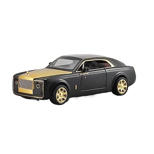 Für Rolls Royce Sweptail Nachahmung Vergriffenes Sammlerstück Sound and Light Kinderspielzeug 1 24 Druckgussmodelle Motorfahrzeuge(Taglia unica) von DUEVEL