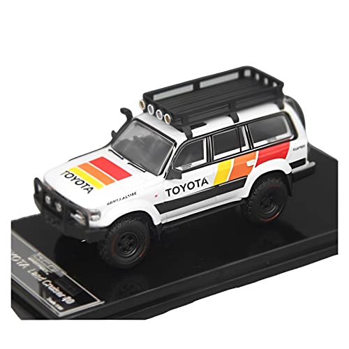 Für Toyota LC80 TRD 1 64 Legierung Dirt Bike Automodell Metalldruckguss Fahrzeug Junge Spielzeug Geschenk Druckgussmodelle Motorfahrzeuge(A) von DUEVEL