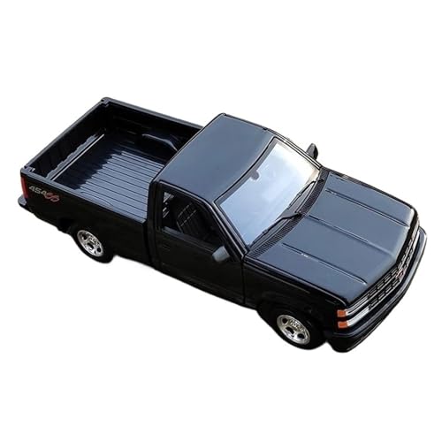 Legierung Automodell 1 24 Für Chevrolet 454 SS Pickup Auto Spielzeug Simulation Sammlerstück Druckgussmodelle Motorfahrzeuge(Schwarz) von DUEVEL