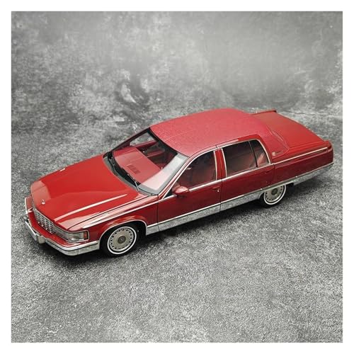 Legierungsmodell 1 18 Für Cadillac Fleetwood Maßstabmodell Legierungssimulationsmodell Geburtstagsgeschenk Druckgussmodelle Motorfahrzeuge(Rot) von DUEVEL