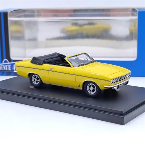 Maßstab 1 43 für Opel Manta A Cabriolet 1971, Legierung, statisches Sammlerautomodell, Spielzeug aus Druckgussmetall Druckgussmodelle Motorfahrzeuge von DUEVEL