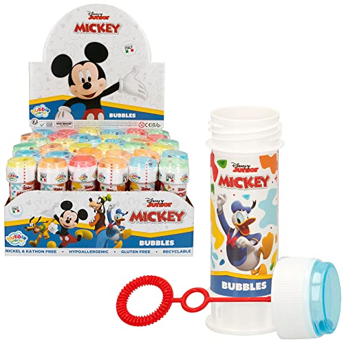 DULCOP 047006PA Mickey & Friends Pack mit 36 Mouse Seifenblasen-Seifenblasen-60 ml-047006PA-Weiß-Kunststoff-Offizielle Lizenz-Kinderspielzeug-Outdoor-Spiel-Ab 3 Jahren von DULCOP