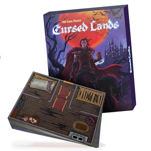 Dungeon Craft: Cursed Lands Brettspiel – 1000+ Fantasy Tabletop Rollenspiel Geländefliesen für Dungeon Battle Maps – doppelseitig trocken / nass abwischbar – D&D kompatibel von DUNGEON CRAFT