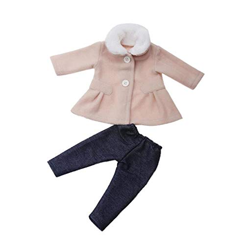 DUORUI Puppenkleid Kleid Winter Outfit Mantel mit Plüsch Kragenhose für American Girl Puppe 18 Zoll DUORUI Puppenkleid Kleid Winter Outfit Mantel mit Plüsch Kragenhose für American Girl Puppe 18 Zoll von DUORUI
