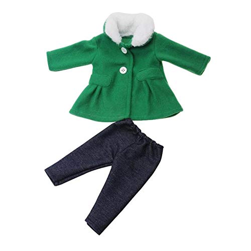 DUORUI Puppenkleid Kleid Winter Outfit Mantel mit Plüsch Kragenhose für American Girl Puppe 18 Zoll DUORUI Puppenkleid Kleid Winter Outfit Mantel mit Plüsch Kragenhose für American Girl Puppe 18 Zoll von DUORUI
