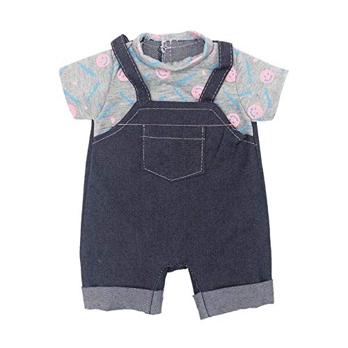 DUORUI Puppenkleidung Kleid Outfit Jeans Bodysuit Overalls mit T-Shirt für American Girl Puppe 18 Zoll DUORUI Puppenkleidung Kleid Outfit Jeans Bodysuit Overalls mit T-Shirt für American Girl Puppe 18 Zoll von DUORUI