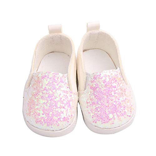 DUORUI Puppenschuhe Lässige Turnschuhe für American Girl Puppe 18 Zoll mit Pailletten DUORUI Puppenschuhe Lässige Turnschuhe für American Girl Puppe 18 Zoll mit Pailletten von DUORUI