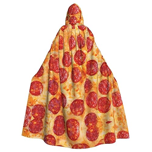 DURAGS 3D Pizza Pepperoni Vampirumhang für Rollenspiele, majestätisches und bequemes Outfit für Halloween und Themenpartys, 3D-Pizza-Pfeperoni, Einheitsgröße von DURAGS