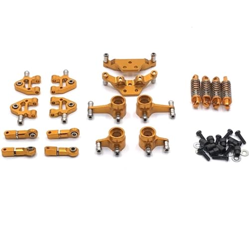 DUbom RC-Car-Zubehör Kompatibel Mit Wltoys 284131 K969 K979 K989 K999 P929 Metall-Upgrade-Teile-Set, Aufhängungsarm, Stoßdämpfer, Lenkblock, RC-Autozubehör(Color:1) von DUbom