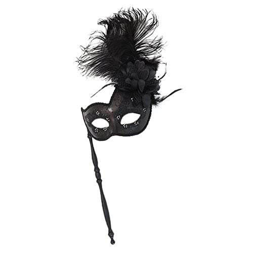 DUnLap Schlafmaske Maskerade Maske Hochzeit Karneval Party Performance Lila Kostüm Sex Dame Maske Venedig Feder Sexy Halloween Maske Augenmaske Schlafmaske(Size:A) von DUnLap