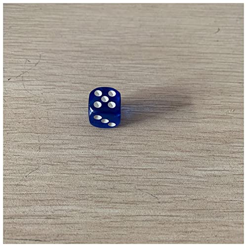 Würfel 1. 0pcs / Los Würfel Set 10 Farben Hohe Qualität 6 seitige Gambing Würfel for Board Club Party Familienspiele Dungeons und Drachenwürfel Dicke Gezinkte Würfel (Size : Blue) von DUnLap