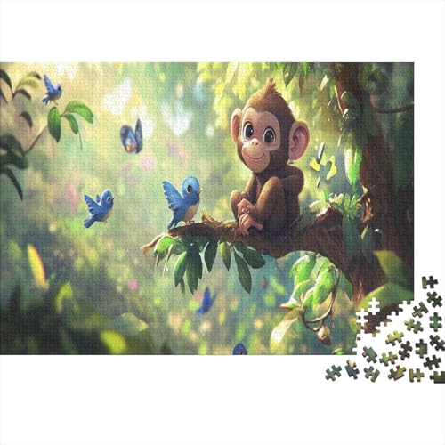 AFFE 300 Teile Puzzle Spielzeug Geschenk Familien-Puzzlespiel Familienspaß Impossible Puzzle 300pcs (40x28cm) von DVAPAHEVK