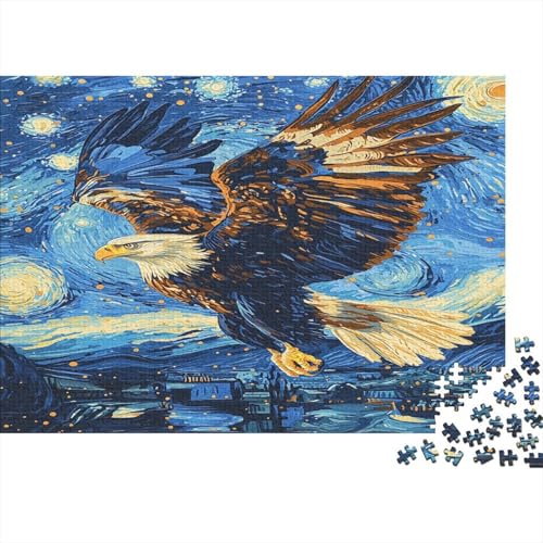 Adler 1000 Teile Puzzle Premium Quality Puzzle Geschicklichkeitsspiel Familienspaß 100% Recycelten Kartons 1000pcs (75x50cm) von DVAPAHEVK