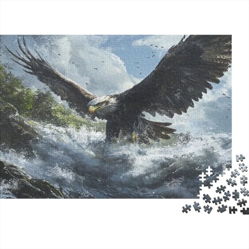 Adler 1000 Teile Puzzle Spielzeug Geschenk Geschicklichkeitsspiel Familienspaß Impossible Puzzle 1000pcs (75x50cm) von DVAPAHEVK