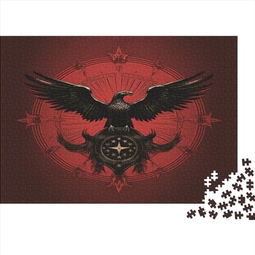 Adler 1000 Teile Puzzle Spielzeug Geschenk Geschicklichkeitsspiel Familienspaß Impossible Puzzle 1000pcs (75x50cm) von DVAPAHEVK