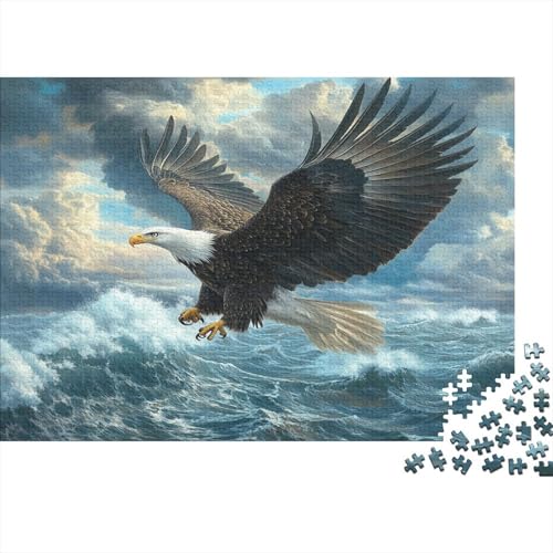 Adler 1000 Teile Puzzle Spielzeug Geschenk Geschicklichkeitsspiel Familienspaß Impossible Puzzle 1000pcs (75x50cm) von DVAPAHEVK