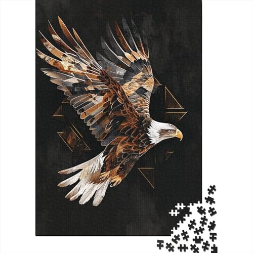 Adler 500 Teile Puzzle Puzzle Für Erwachsene Geschicklichkeitsspiel Familienspaß 100% Recycelten Kartons 500pcs (52x38cm) von DVAPAHEVK