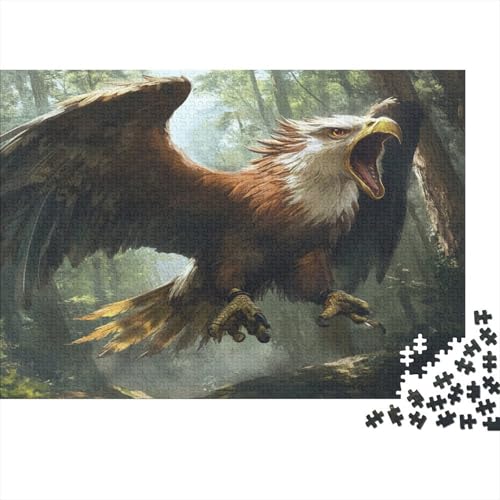 Adler 500 Teile Puzzle Spielzeug Geschenk Geschicklichkeitsspiel Familienspaß 100% Recycelten Kartons 500pcs (52x38cm) von DVAPAHEVK